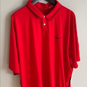 Nike Tiger Woods Classic Men's Red Polo Shirt Size XXL